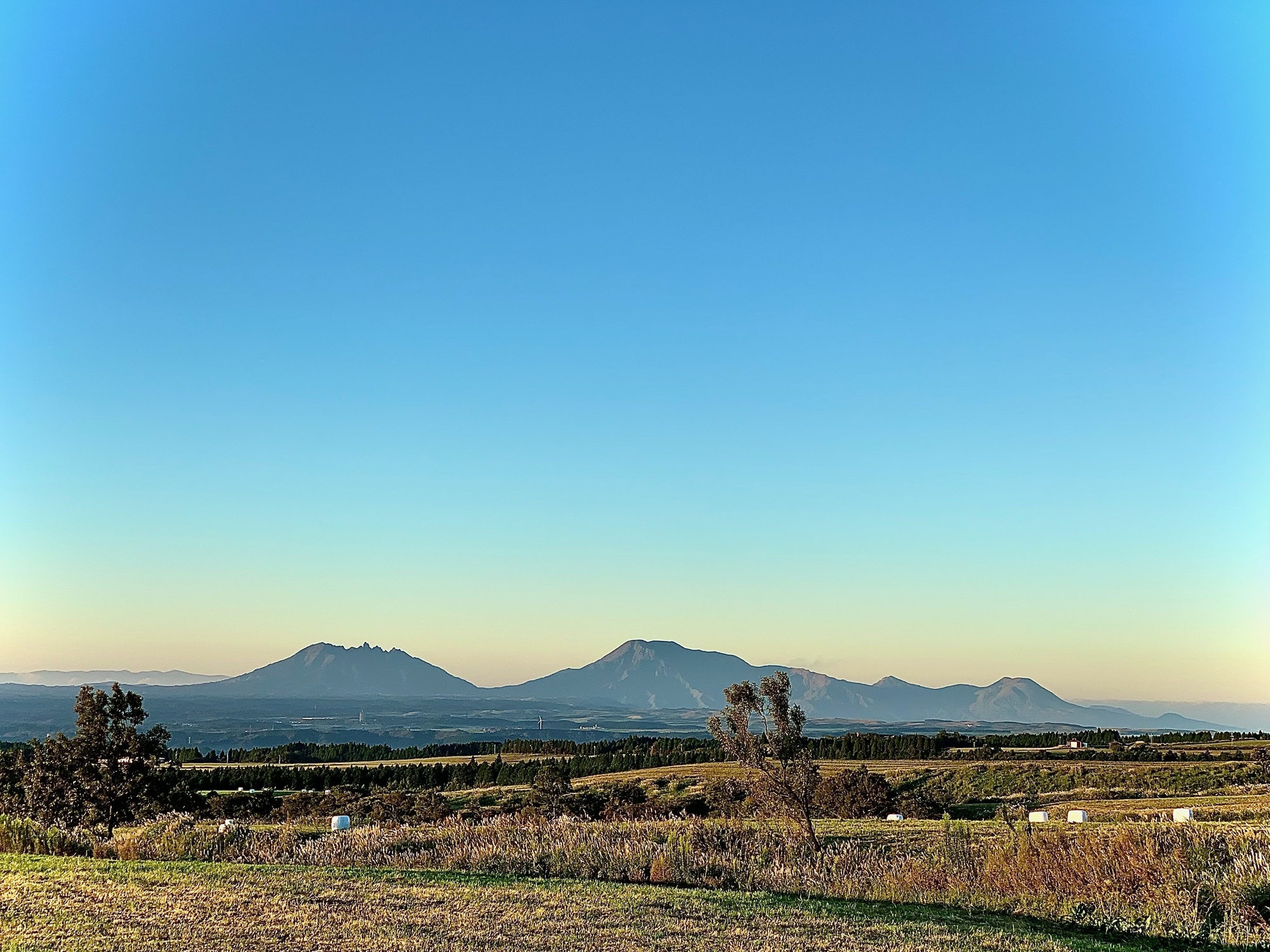 清々しい久住の朝