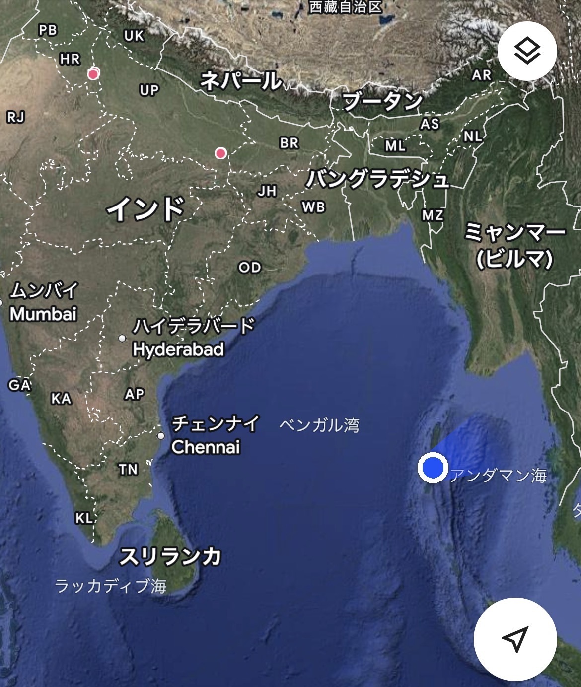 アンダマン諸島。